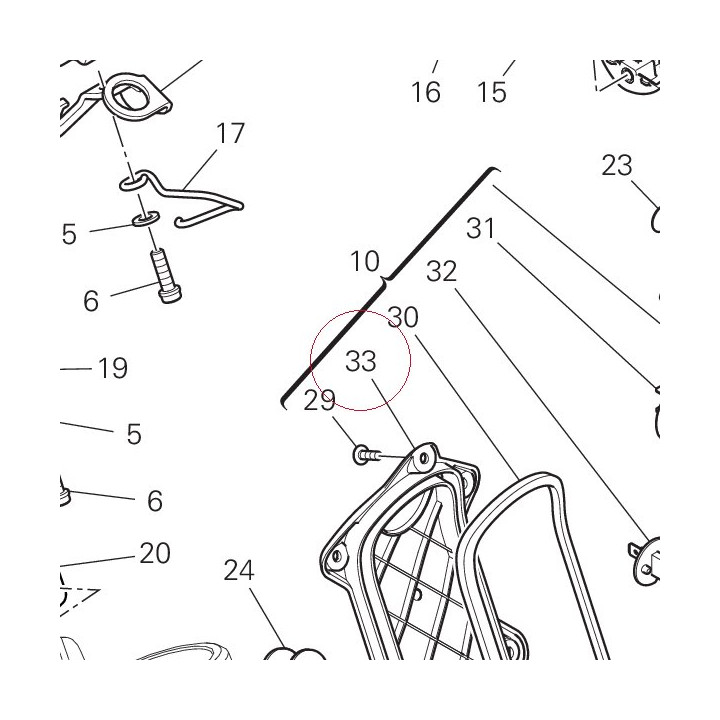 Cover, headlamp 24716111A