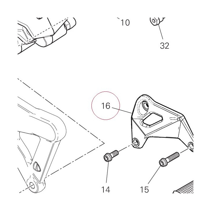 Heel guard right 24716201AA