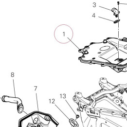 Airbox upper cover 2102 24718501A