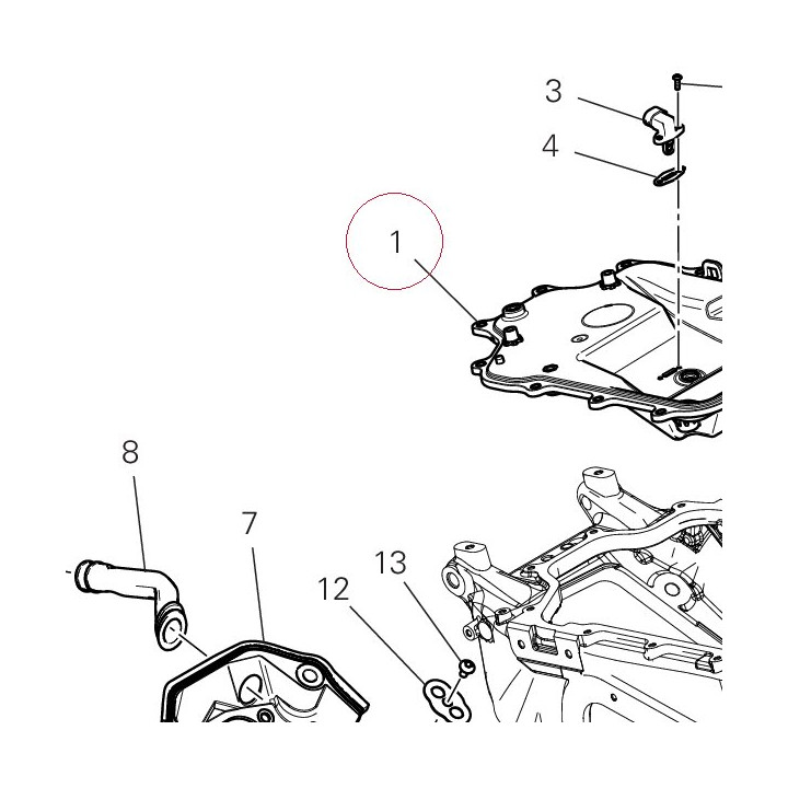 Airbox upper cover 2102 24718501A