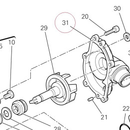 Water pump cover 24721301AC