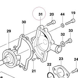 Water pump cover 24722021A