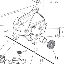 Gearbox control cover 24723652B