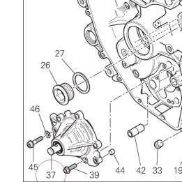 Complete water pump 24723701P