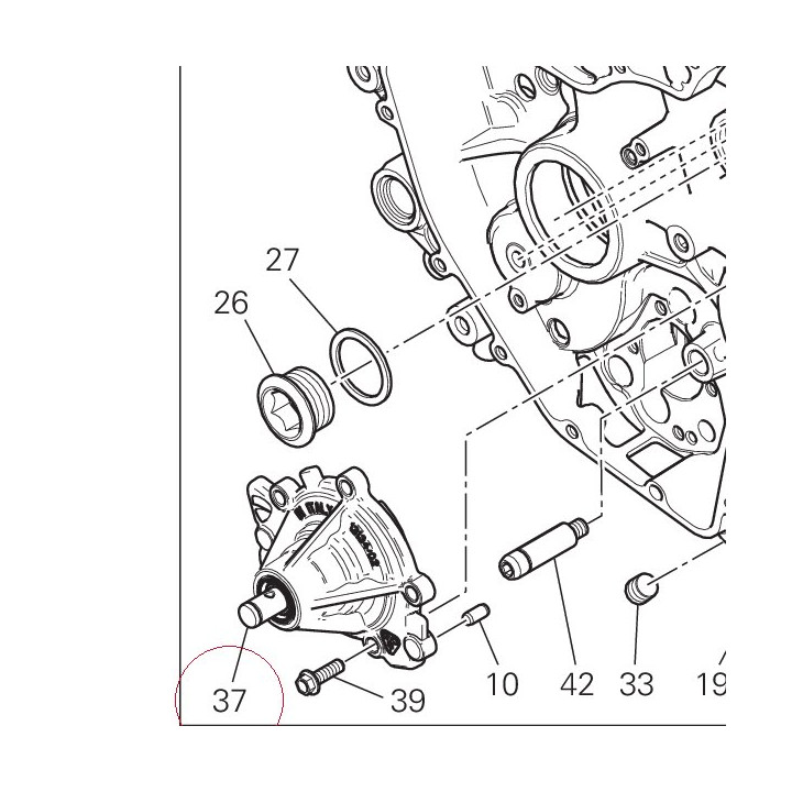 Complete water pump 24723702G