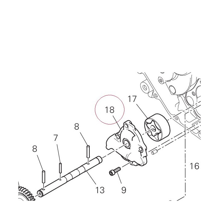 Oil pump cover 24723712A
