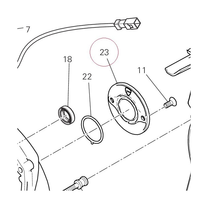 Cover, sensor 24734961AB