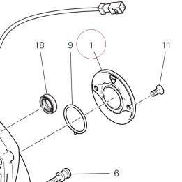 Cover, sensor 24734961AC