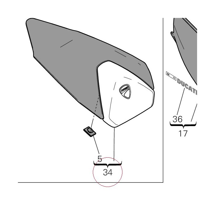 Cover seat 247P4022AA