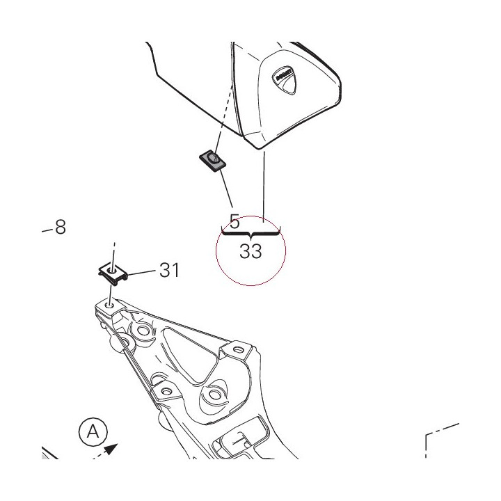 Cover seat 247P5141A