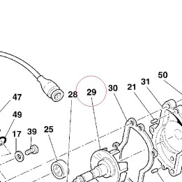 Water pump rotor 25120013B