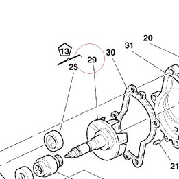 Water pump rotor 25120023B