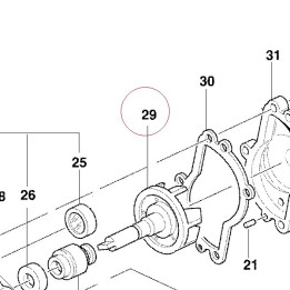 Water pump rotor 25120024B
