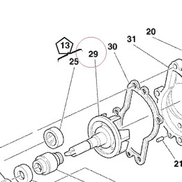 Water pump rotor 25120025B