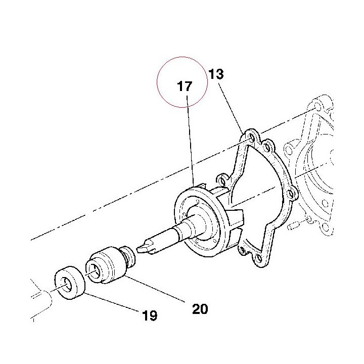 Water pump rotor 25120026B