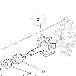 Water pump rotor 25120091A