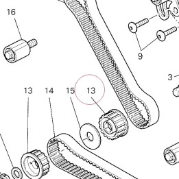 Pulley, timing 25510011B