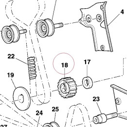 Pulley, timing 25510041A