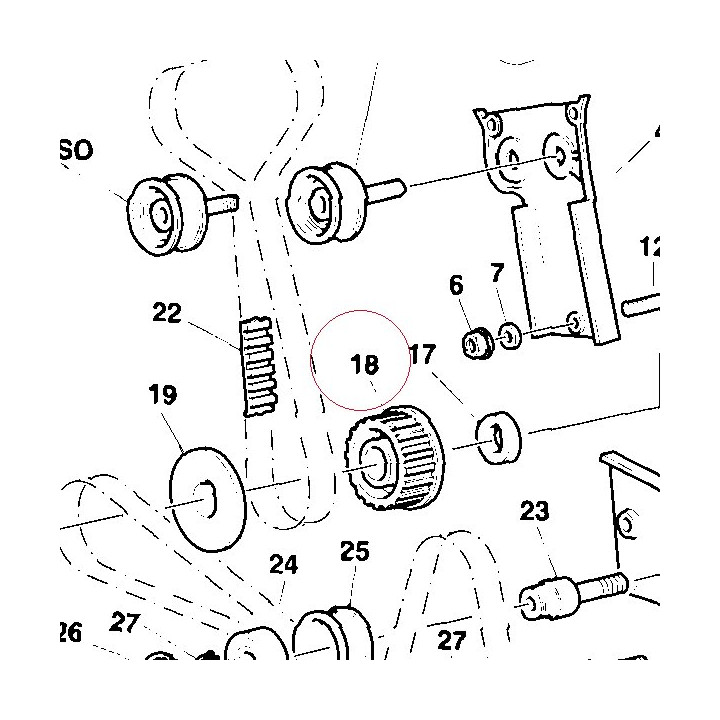 Pulley, timing 25510051A