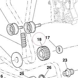 Pulley, timing 25510101B