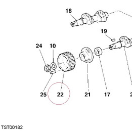 Pulley, timing 25510202C