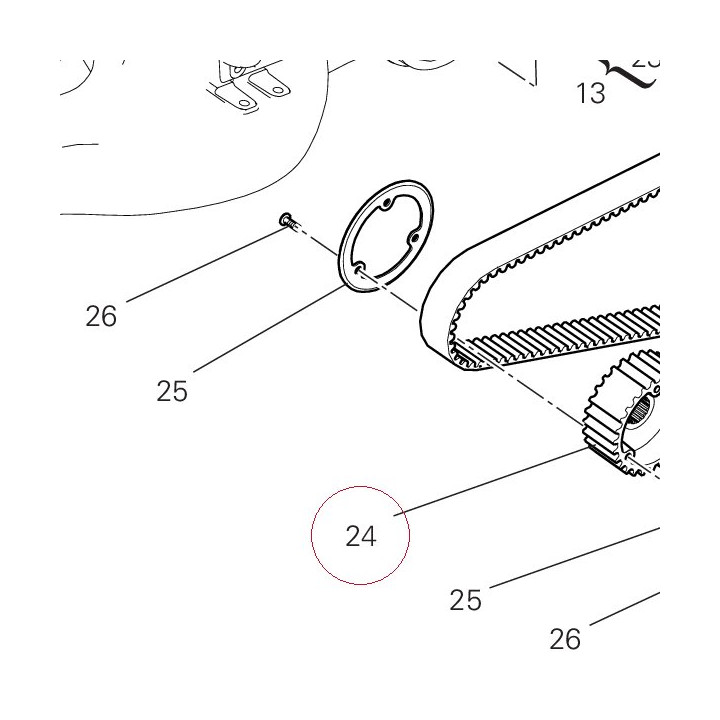Drive pulley 25510452D