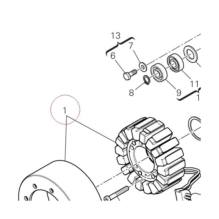 Generator "ferrite" 26420501A