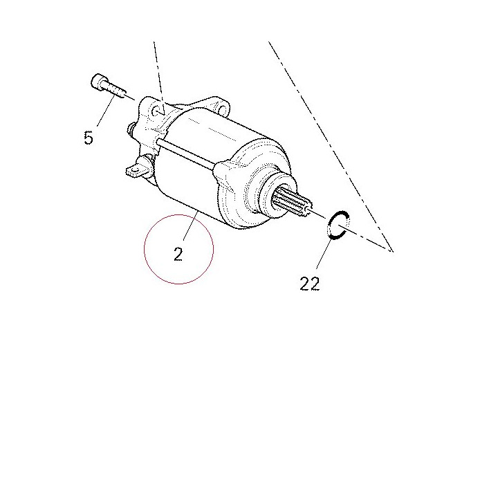 Starting motor 27040071A