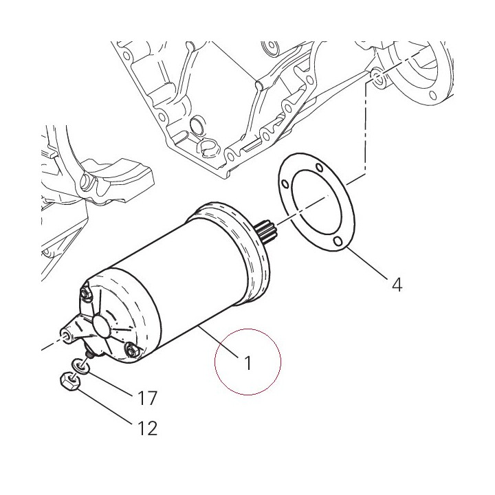 Starting motor 27040106A