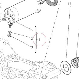Starting motor 27040124A