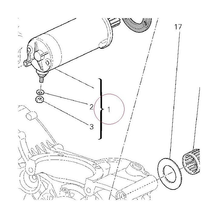 Starting motor 27040124A