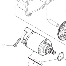 Complete starter motor 27040131B