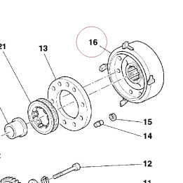 Ignition flywheel 27610411A