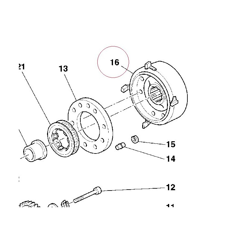 Ignition flywheel 27610411A