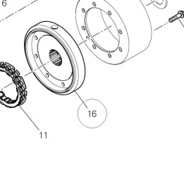 Coupling, flywheel 27610441B
