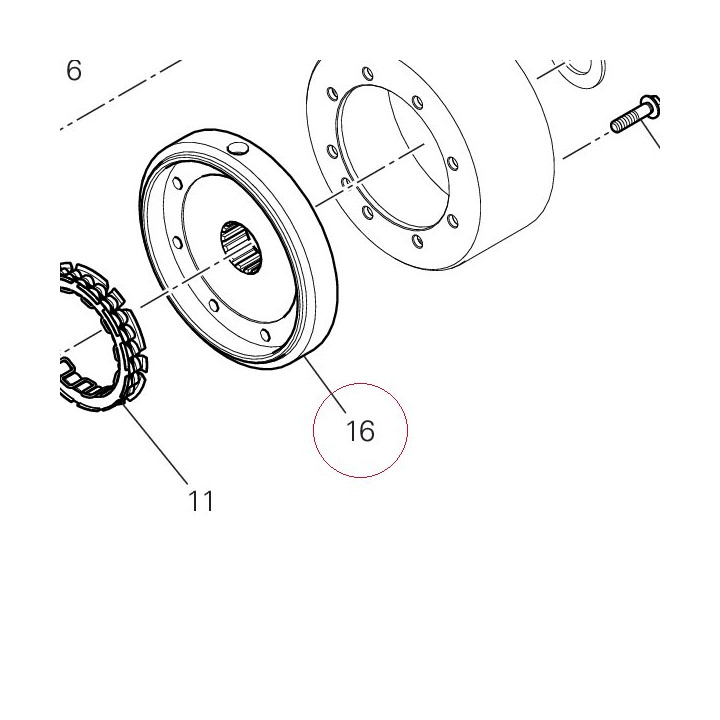 Coupling, flywheel 27610441B
