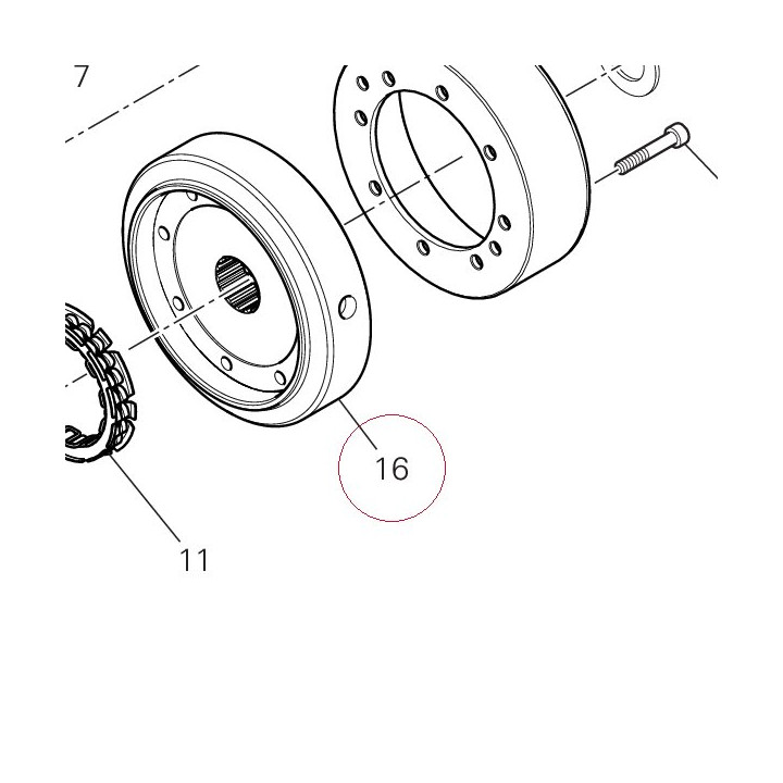 Ignition flywheel 27610621A
