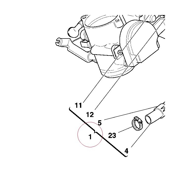 Throttle body 28240561A