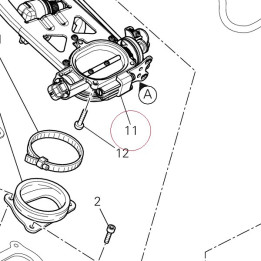 Complete throttle body 28240793B