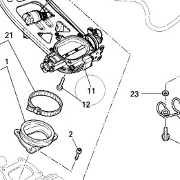 Complete throttle body 28240814A