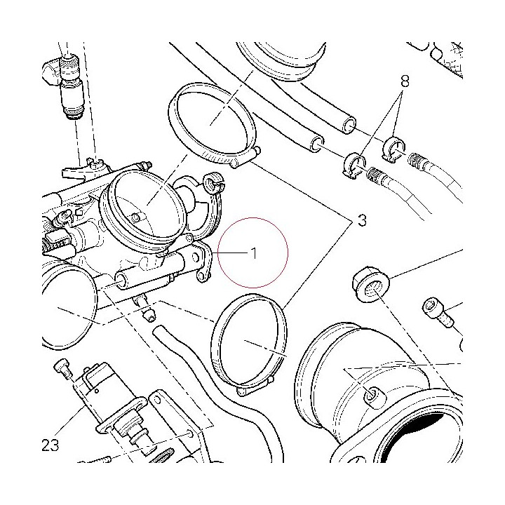 Throttle body 28240831A
