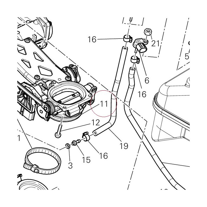 Complete throttle body 28240871A