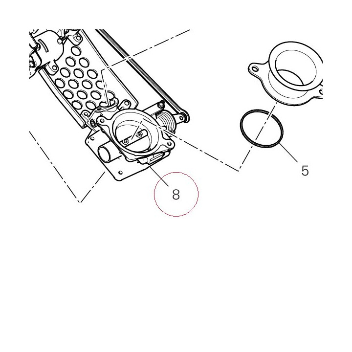 Complete throttle body 28240952A