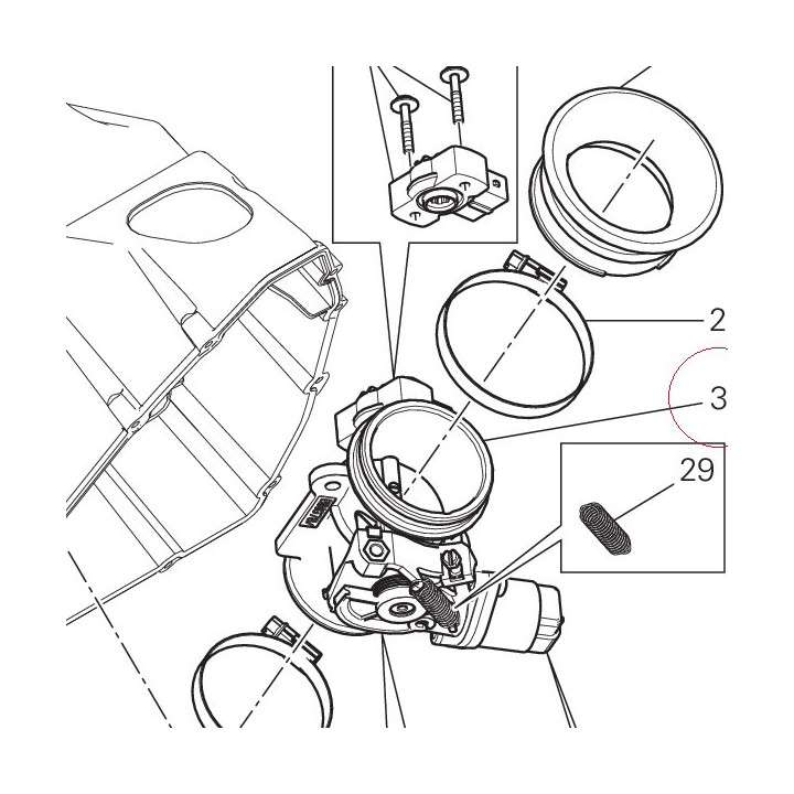 Throttle body 28240961A