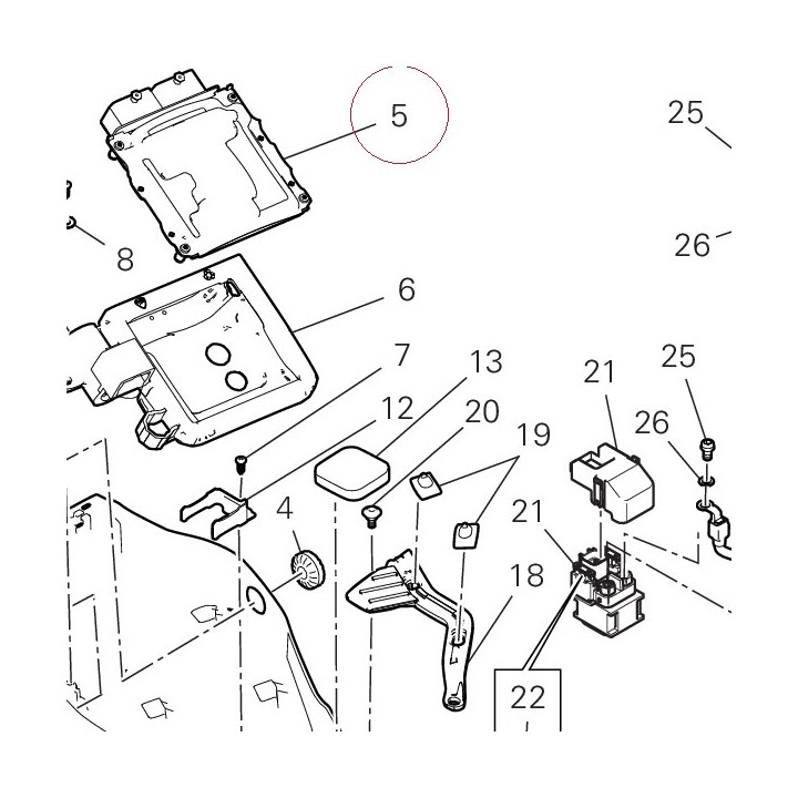 Engine control unit 28643801A
