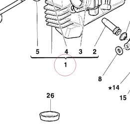 Complete horizontal head 30120211C