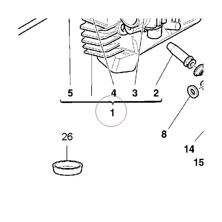 Horizontal cylinder head 30120212C