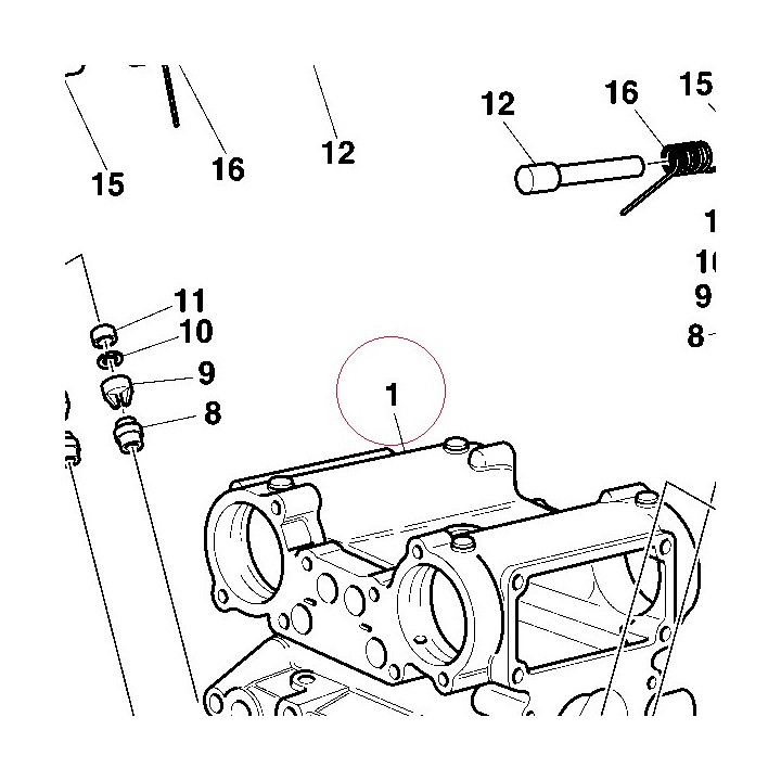 Cylinder head 30120861A