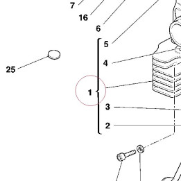 Vertical cylinder head 30120922C