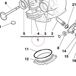 Complete horizontal head 30120931C